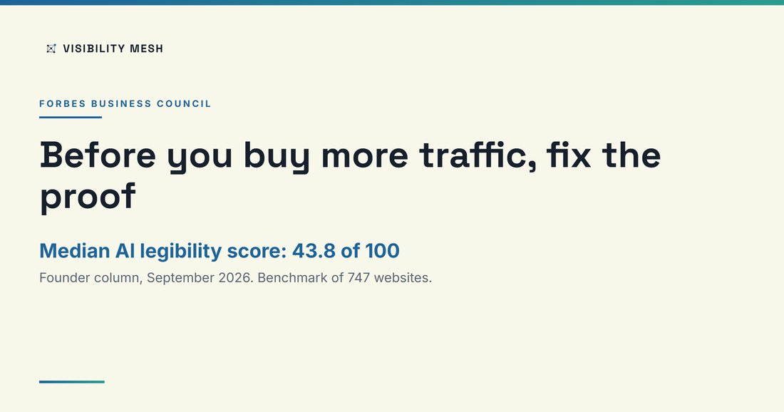 Forbes Business Council column: before you buy more traffic, fix the proof