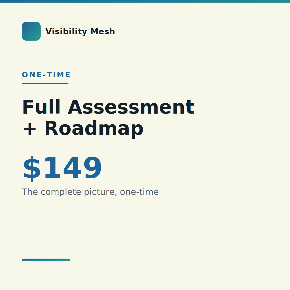 Full Assessment + Roadmap, Visibility Mesh